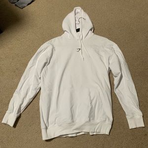 Womens plain white Gymshark hoodie